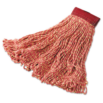 Rubbermaid® Commercial Super Stitch Blend Mop Heads, Cotton-synthetic, Red, Large freeshipping - TVN Wholesale